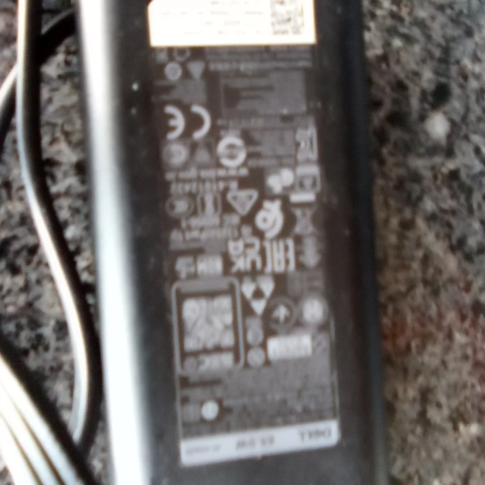 Dell 65W Black Laptop AC Adapter